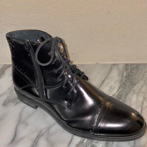 Stacy Adams Cap Toe Side Zip Boot